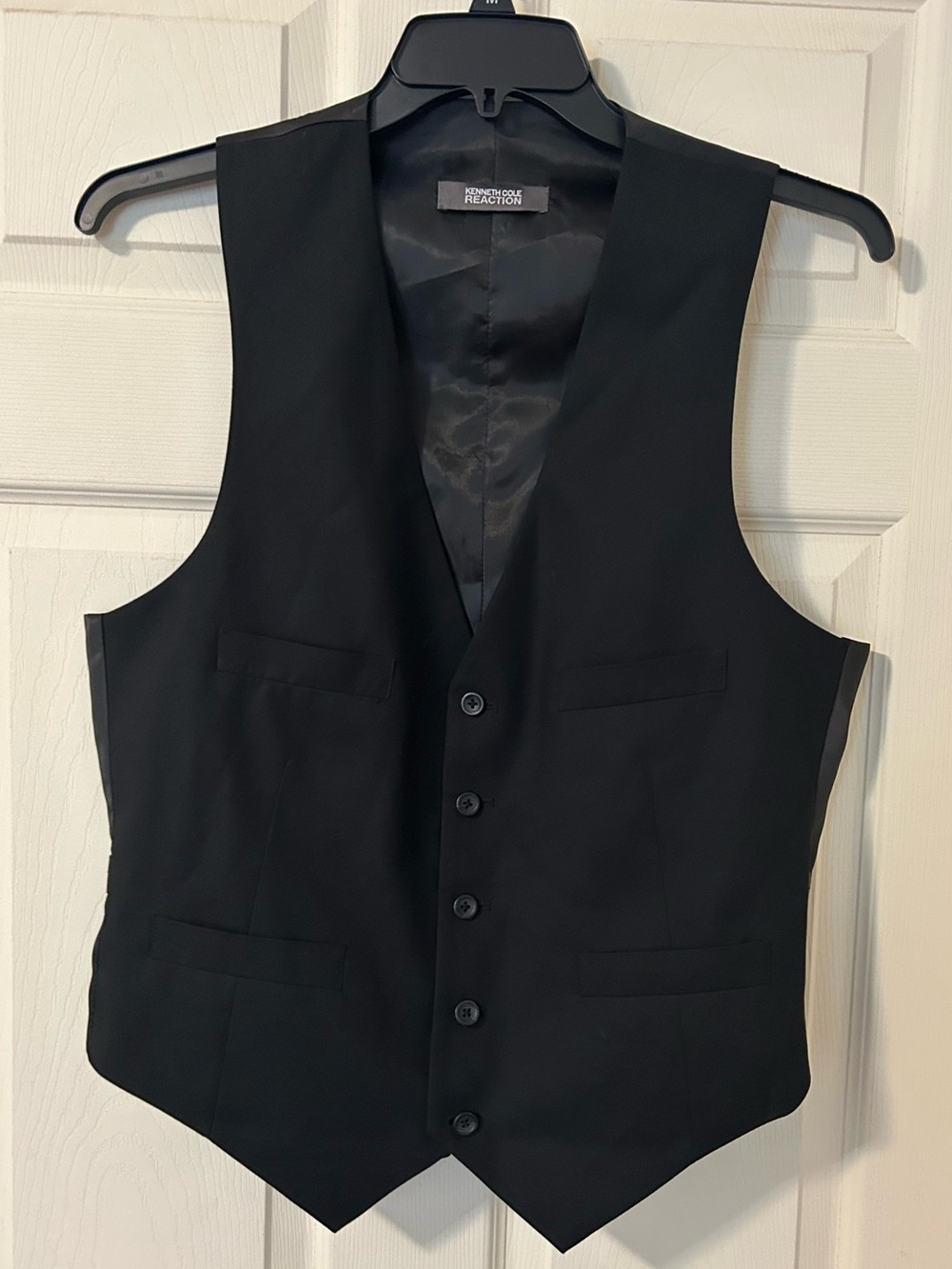 Kenneth Cole Reaction Men's Black Tailored Dress Vest M